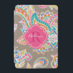 Bohemian Paisley Custom Monogram iPad Mini Cover<br><div class="desc">Add a touch of boho charm to your device with this colorful hand-drawn paisley iPad case! Featuring an intricate, artistic bohemian paisley pattern, this case brings a vibrant and stylish look to your tablet. Customize it with your name or monogram initials for a personal touch. Available in a variety of...</div>