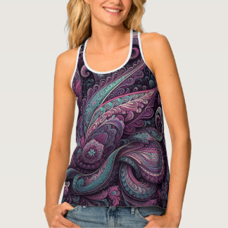 Bohemian Paisley no 13 Tank Top