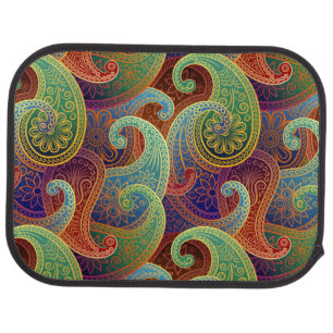 Bohemian Paisley Timeless Pattern Car Mat