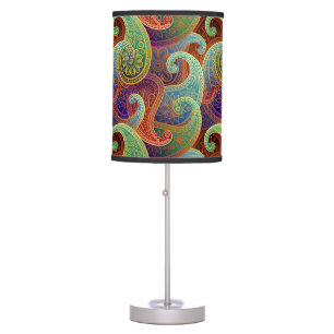 Bohemian Paisley Timeless Pattern Table Lamp