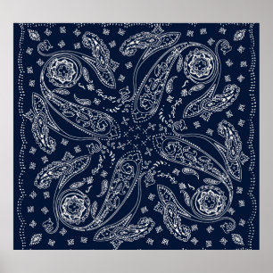 Bohemian Paisley Vintage Print