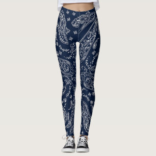 Bohemian Paisley Vintage Print Leggings