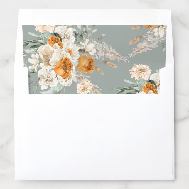 Bohemian Pampas Grass  Wedding  Envelope Envelope Envelope Liner (In Envelope)