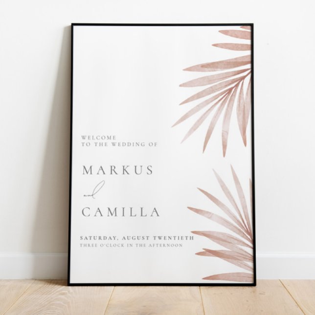 Bohemian Pampas Grass Wedding Sign (Creator Uploaded)