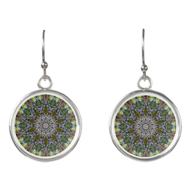 Bohemian Pattern Design Earrings (Front)