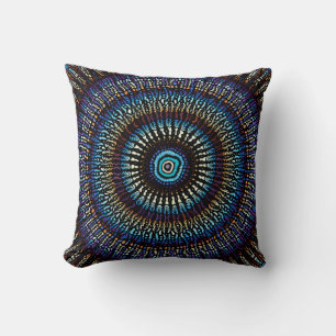 Bohemian Pattern Image Throw Pillow