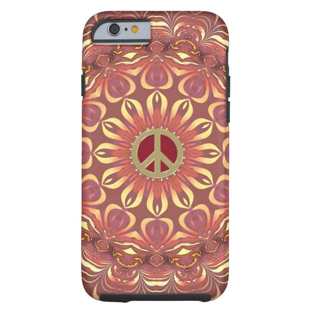 Bohemian Peace Flower of Life Case-Mate iPhone Case (Back)