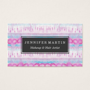tie dye business cards