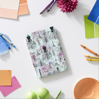 Bohemian pink floral stripes paris mannequin iPad mini cover
