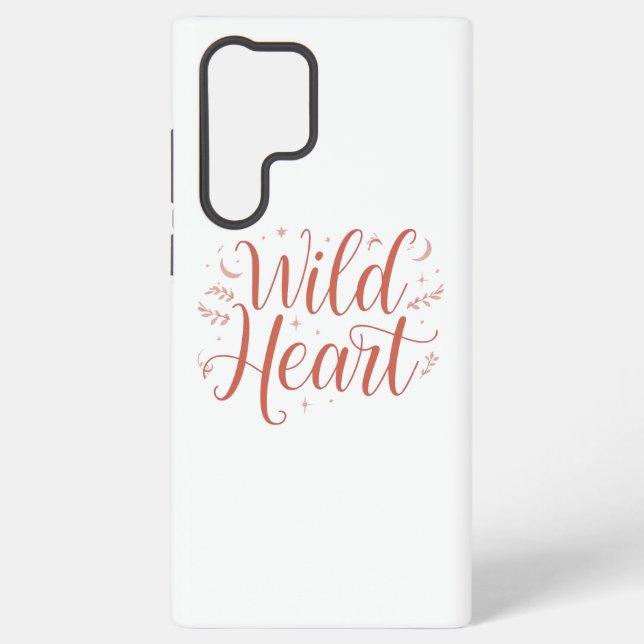 Bohemian Pink Script Typography Samsung Galaxy Case (Back)