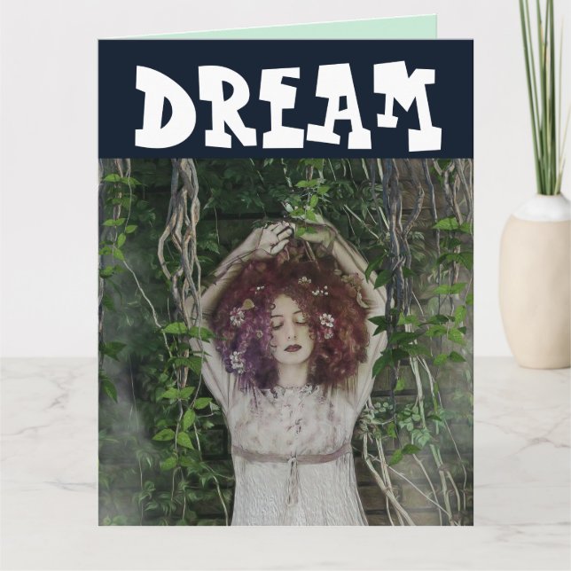 BOHEMIAN PRETTY LADY 'DREAM' BIRTHDAY CARDS (Front)