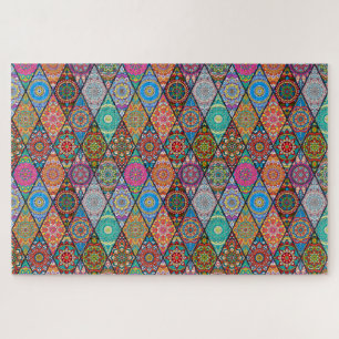Bohemian Quilt Design Jigsaw Puzzle