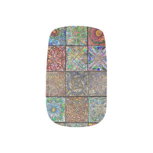 Bohemian Quilt Minx Nail Art