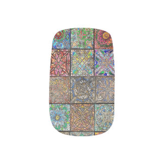 Bohemian Quilt Minx Nail Art
