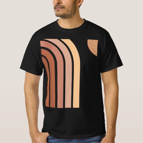 Bohemian Rainbow Art Abstract T_Shirt