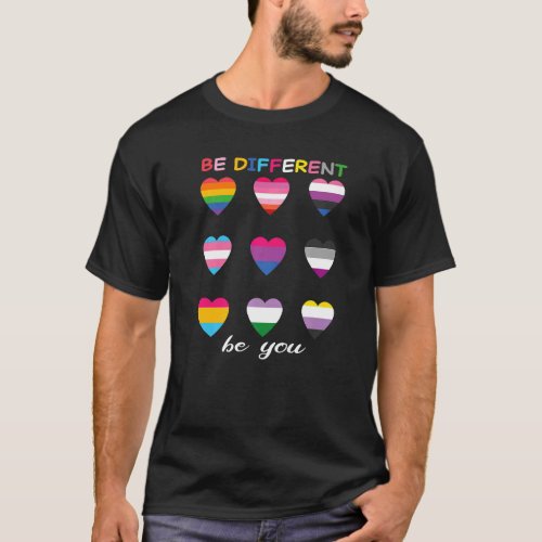 Bohemian Rainbow Be Different Be You Lbgtq Pride G T_Shirt