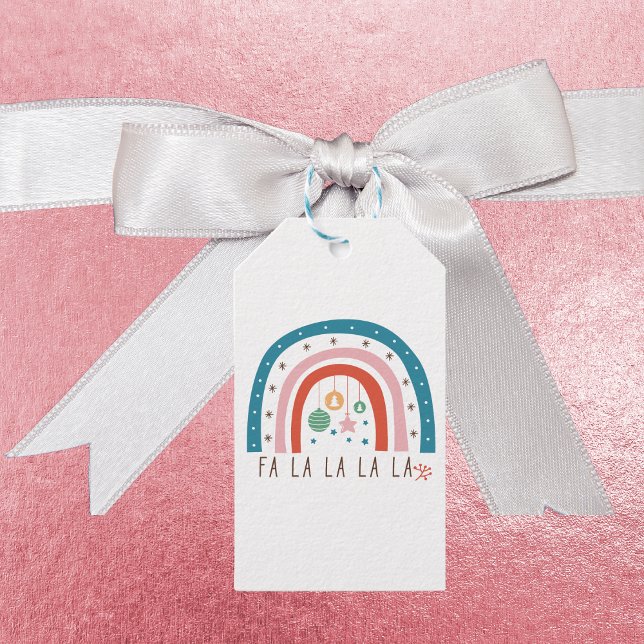 Bohemian Rainbow Christmas Holiday  Gift Tags (Creator Uploaded)