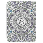 Bohemian rhapsody intricate floral monogram iPad air cover
