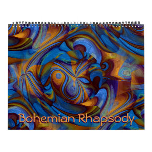 Bohemian Rhapsody Trippy Abstract Art Calendar