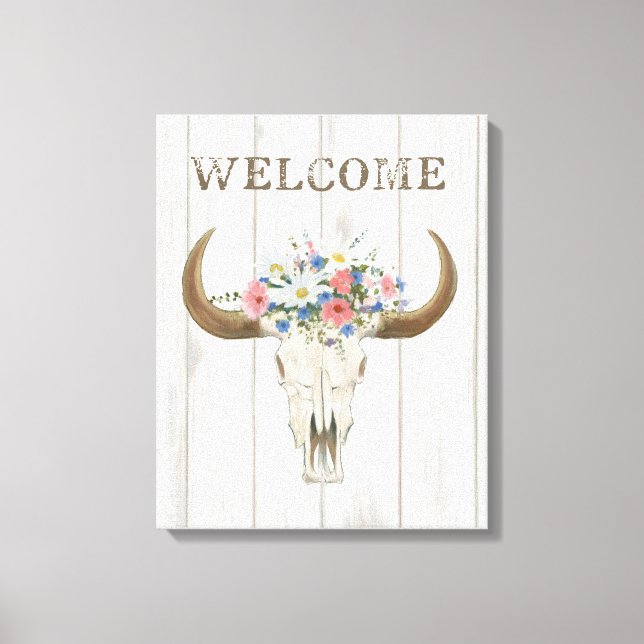 Bohemian Rising II Welcome Canvas Print (Front)