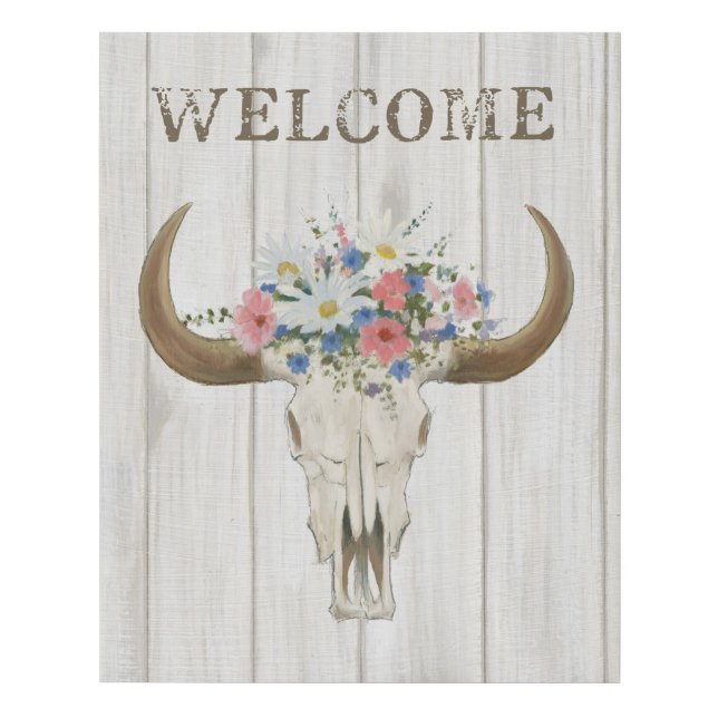 Bohemian Rising II Welcome Faux Canvas Print (Front)