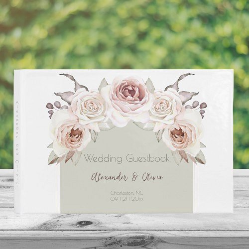 Bohemian Rose Arch Wedding Guest Book