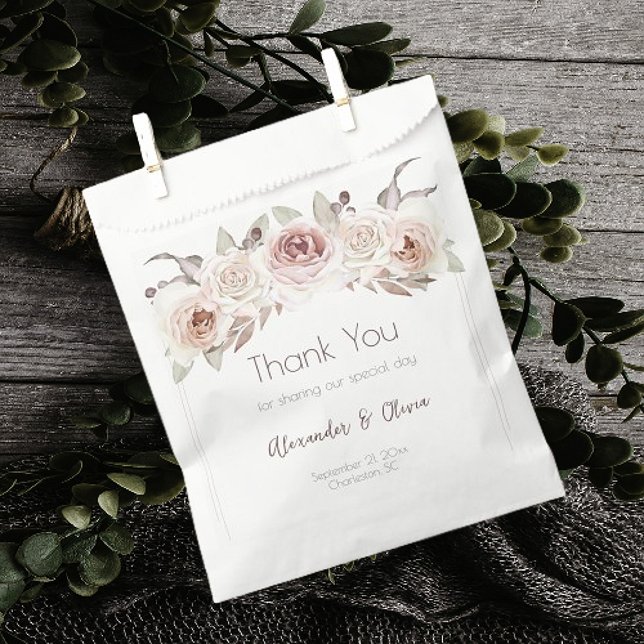 Bohemian Rose Wedding Favor Bag (Bohemian Rose Wedding Favor Bag)