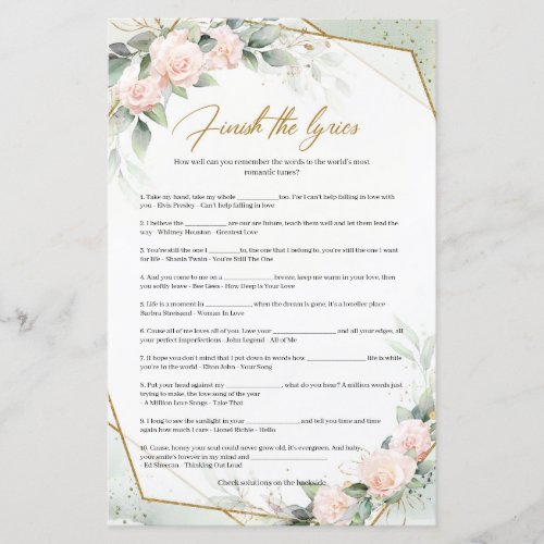 Bohemian rustic roses eucalyptus Finish the Lyric