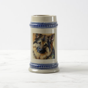 Bohemian Shepherd Dog Beer Stein