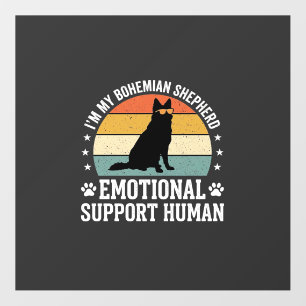 Bohemian Shepherd Emotional Support Human Dog Floor Decals