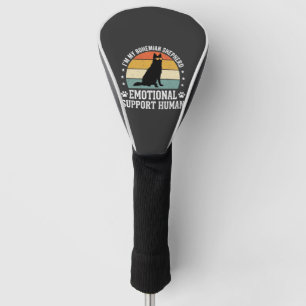 Bohemian Shepherd Emotional Support Human Dog Golf Head Cover