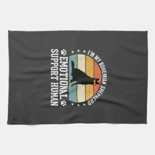 Bohemian Shepherd Emotional Support Human Dog Kitchen Towel