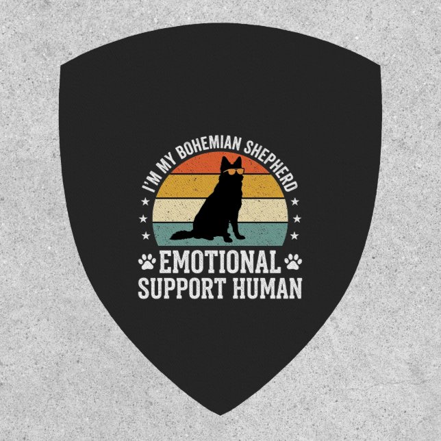 Bohemian Shepherd Emotional Support Human Dog Patch (Front)