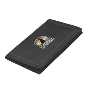 Bohemian Shepherd Emotional Support Human Dog Tri-fold Wallet
