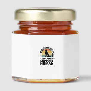 Bohemian Shepherd Emotional Support Human Vintage Honey Jar Favors