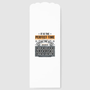 Bohemian Shepherd Vintage Dog Lover Typography Des Bookmarks