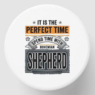 Bohemian Shepherd Vintage Dog Lover Typography Des Mini Candle Favors