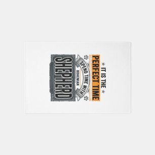 Bohemian Shepherd Vintage Dog Lover Typography Des Rug