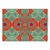 Bohemian Sophisticated Turquoise Coral Floral NT (Front Horizontal)