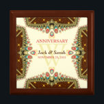 Bohemian Sparkle Anniversary Special Gift Box<br><div class="desc">Unique and Stylish Bohemian inspired - Exquisite and elegant custom Wedding, Anniversary or engagement present. Personalize with names, anniversary date and monogram or numbers - made into a wonderful wooden gift box to keep trinkets, jewellery box for your special keepsakes. Makes a wonderful gift - fill the box with mementos,...</div>