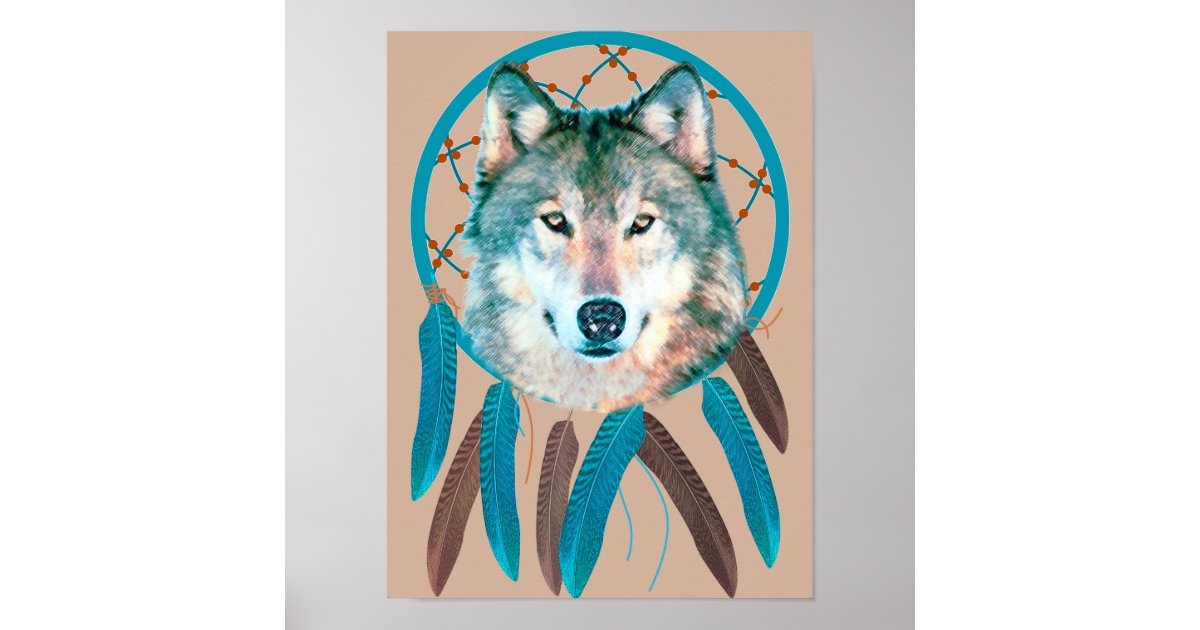 Call of the Wild Wolf Dream Catcher — Reflections In Metal