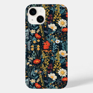 Bohemian Spring Floral Print Case-Mate iPhone 14 Case