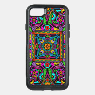 Bohemian Stained Glass Style OtterBox Commuter iPhone SE/8/7 Case