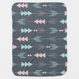 Bohemian Style Boho: Ethnic Seamless Pattern Baby Blanket