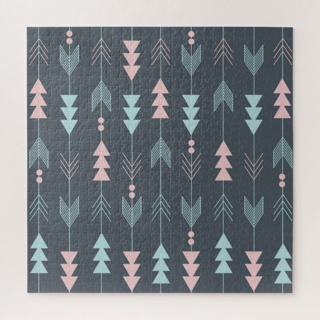 Bohemian Style Boho: Ethnic Seamless Pattern Jigsaw Puzzle (Vertical)