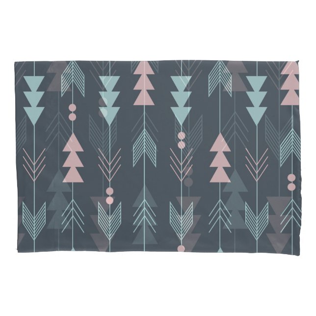 Bohemian Style Boho: Ethnic Seamless Pattern Pillow Case (Front)