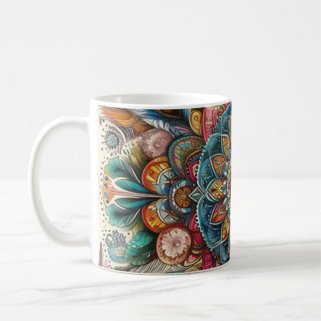 Bohemian style coffee mug (Left)
