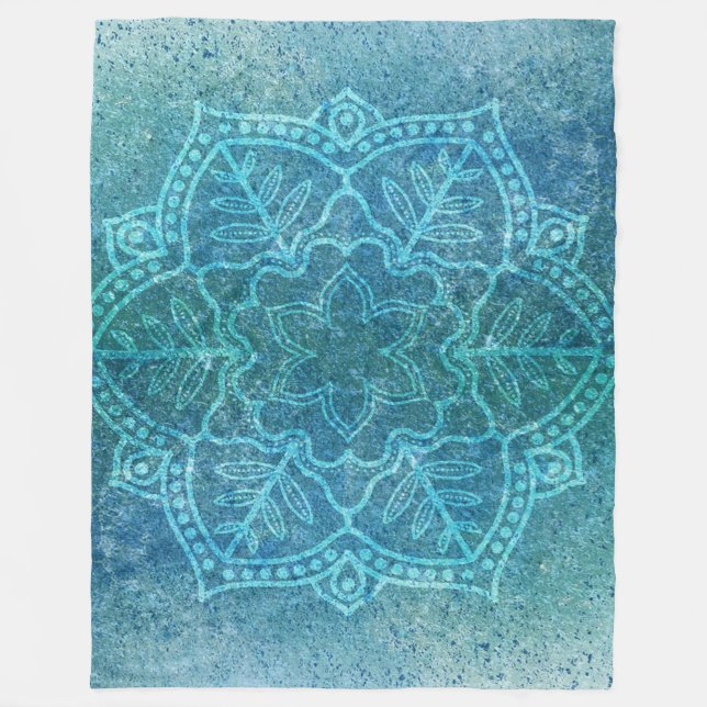 Bohemian Style Design Fleece Blanket (Front)