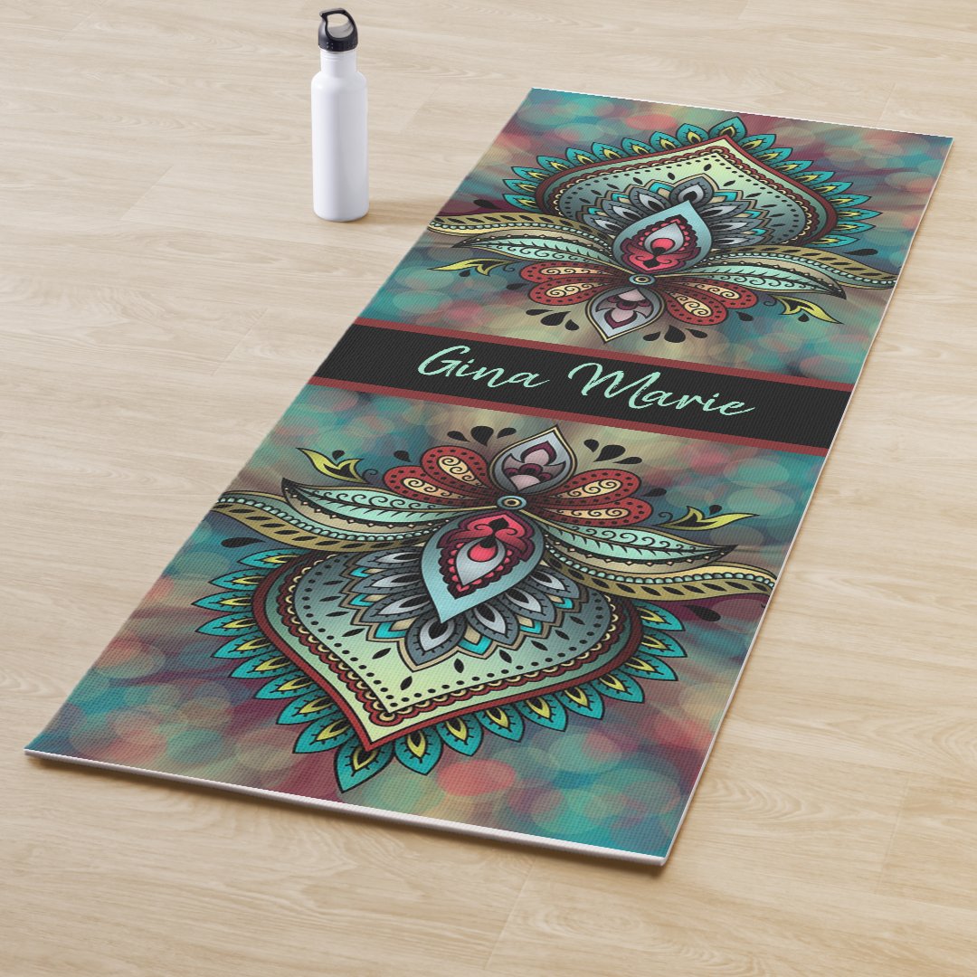 Bohemian Style Yoga Mat | Zazzle