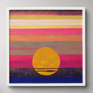 "Bohemian Sunset: Vibrant Peel-and-Stick Tile" Peel And Stick Photo Tile